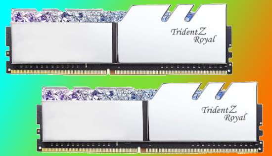 G.Skill 16GB DDR4 Trident Z Royal Silver 3200Mhz